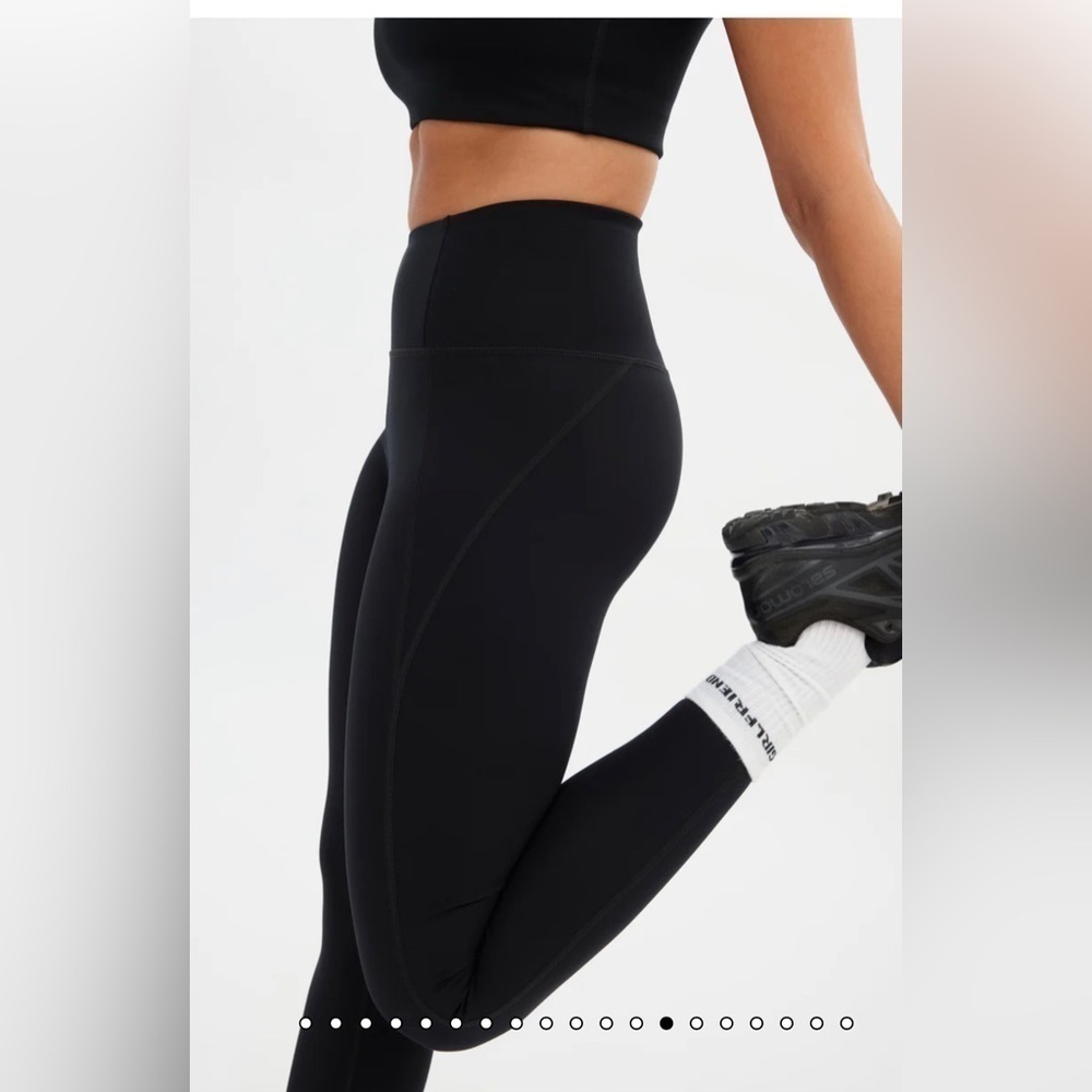 Girlfriend Collective Black Compressive High-Rise Leggings, size XS - Picture 6 of 12